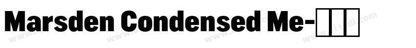 Marsden Condensed Me字体转换